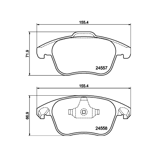 8DB 355 013-351 - Brake Pad Set, disc brake 