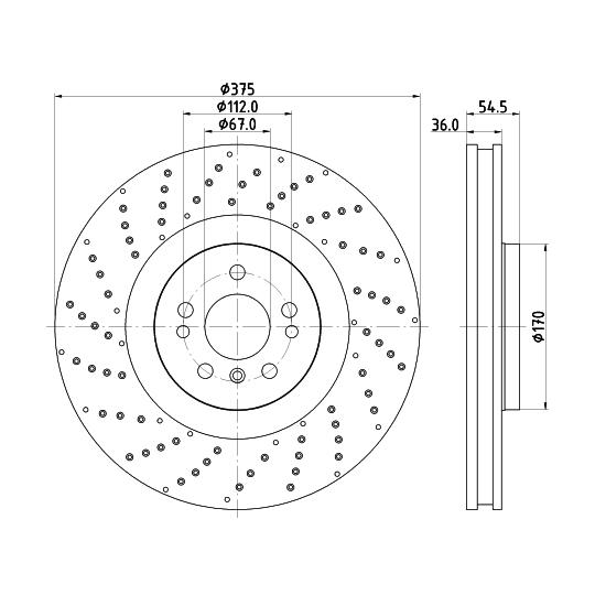 8DD 355 125-041 - Bromsskiva 