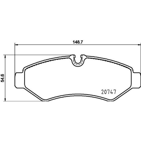 8DB 355 036-861 - Brake Pad Set, disc brake 