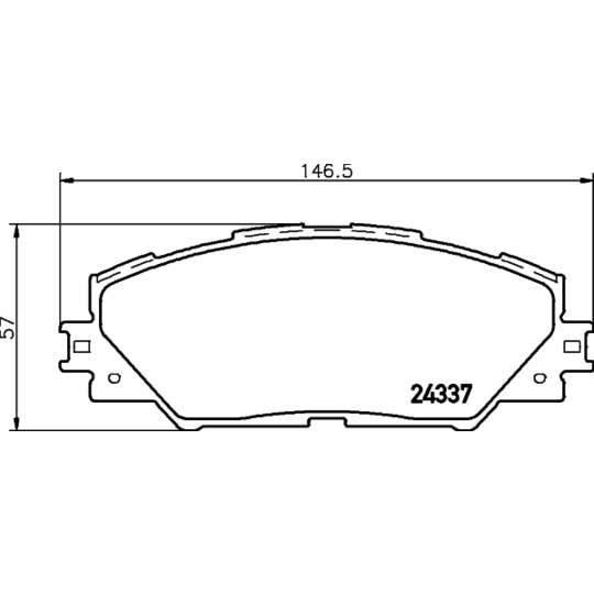 8DB 355 006-871 - Brake Pad Set, disc brake 