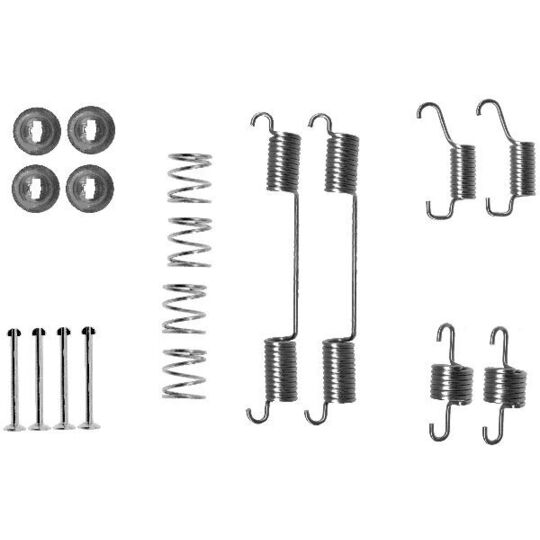 8DZ 355 200-711 - Accessory Kit, parking brake shoes 