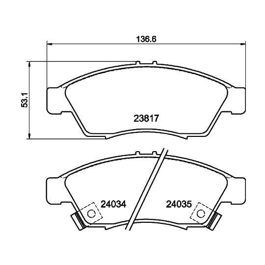 8DB 355 011-081 - Piduriklotsi komplekt,ketaspidur 