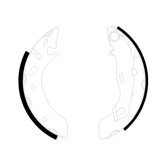 8DB 355 001-731 - Brake Shoe Set 