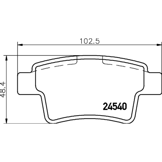 8DB 355 013-361 - Brake Pad Set, disc brake 