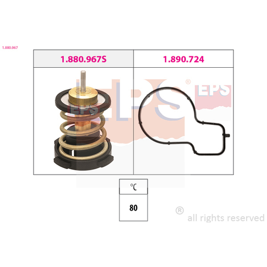 1.880.967 - Termostaat, Jahutusvedelik 