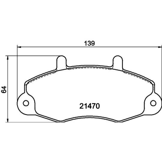 8DB 355 006-391 - Brake Pad Set, disc brake 