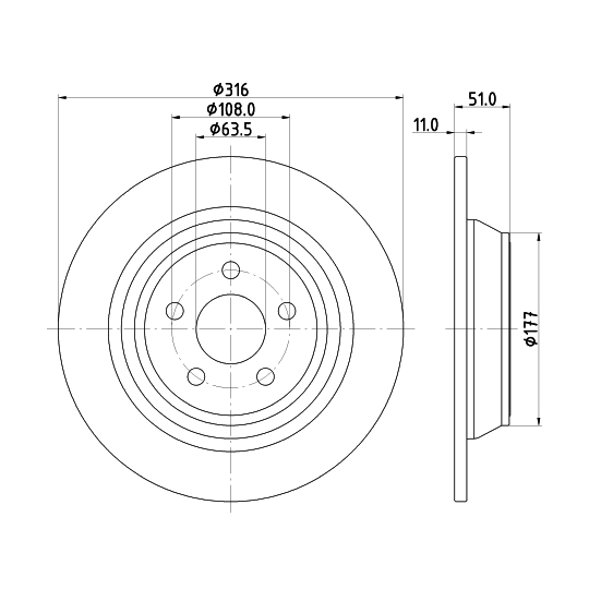 8DD 355 126-551 - Brake Disc 