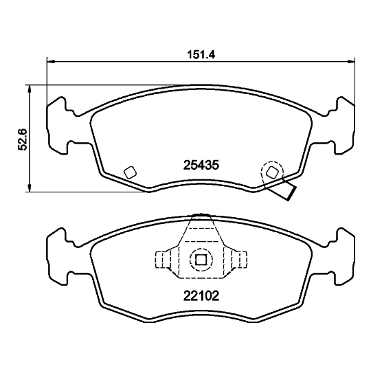 8DB 355 021-751 - Brake Pad Set, disc brake 