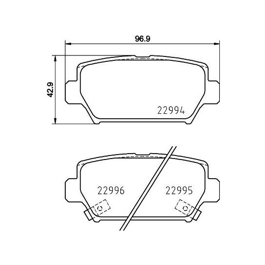 8DB 355 039-401 - Brake Pad Set, disc brake 