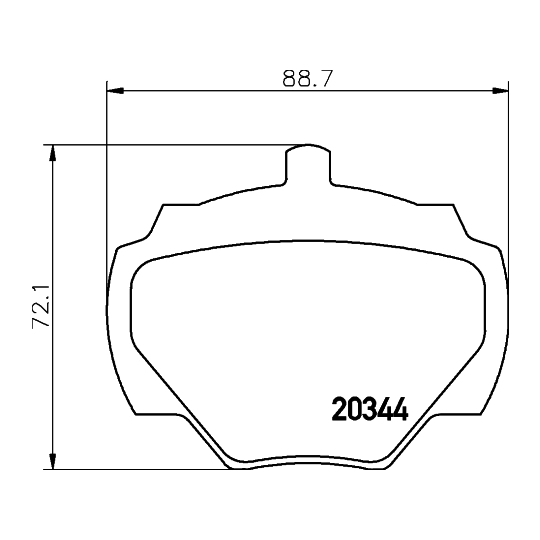 8DB 355 005-791 - Piduriklotsi komplekt,ketaspidur 