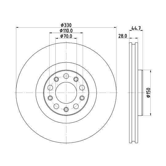 8DD 355 134-801 - Brake Disc 