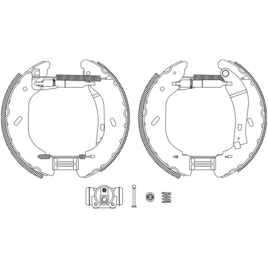 8DB 355 005-071 - Brake Shoe Set 