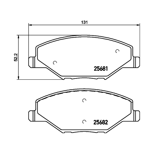 8DB 355 020-521 - Brake Pad Set, disc brake 