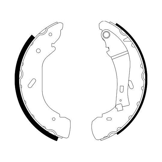 8DB 355 001-961 - Brake Shoe Set 