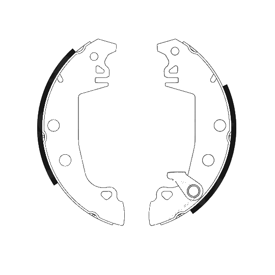 8DB 355 001-201 - Brake Shoe Set 