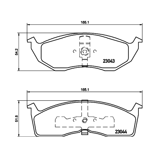 8DB 355 007-941 - Piduriklotsi komplekt,ketaspidur 