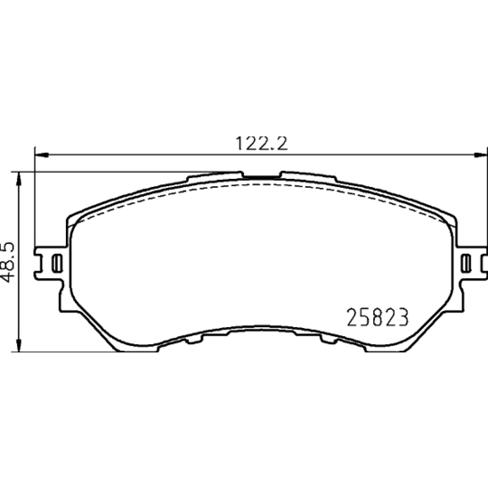 8DB 355 025-711 - Brake Pad Set, disc brake 