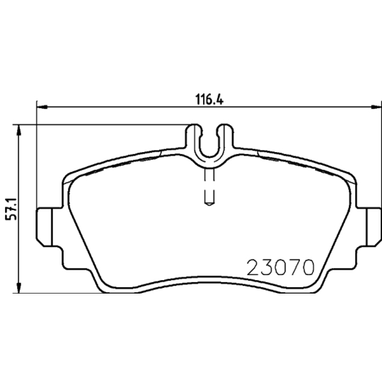 8DB 355 018-281 - Piduriklotsi komplekt,ketaspidur 