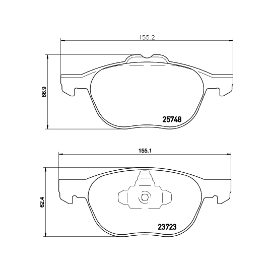 8DB 355 020-411 - Brake Pad Set, disc brake 