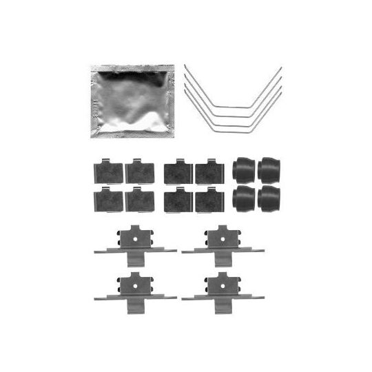 8DZ 355 204-951 - Accessory Kit, disc brake pad 