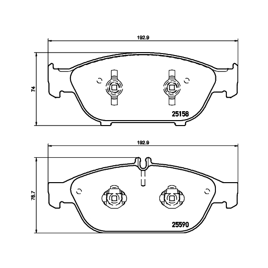 8DB 355 020-681 - Brake Pad Set, disc brake 