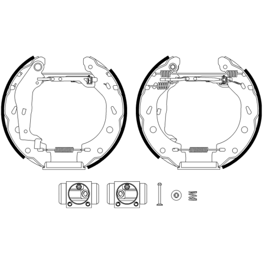 8DB 355 022-351 - Brake Shoe Set 