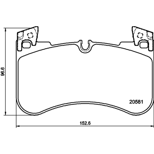 8DB 355 039-881 - Brake Pad Set, disc brake 