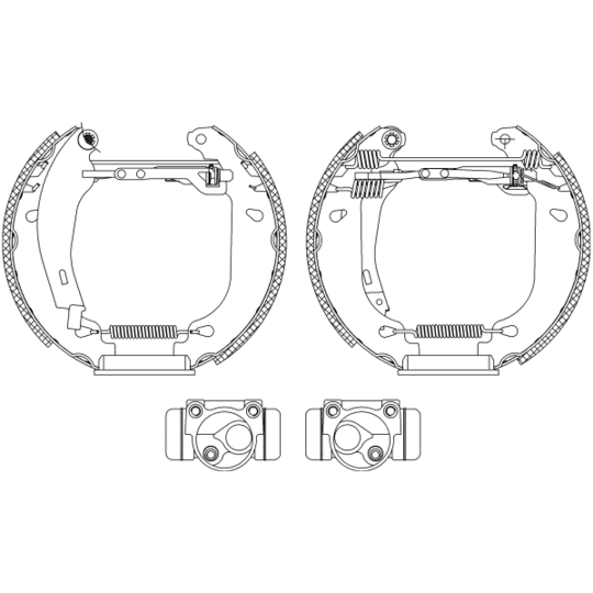 8DB 355 003-871 - Piduriklotside komplekt 