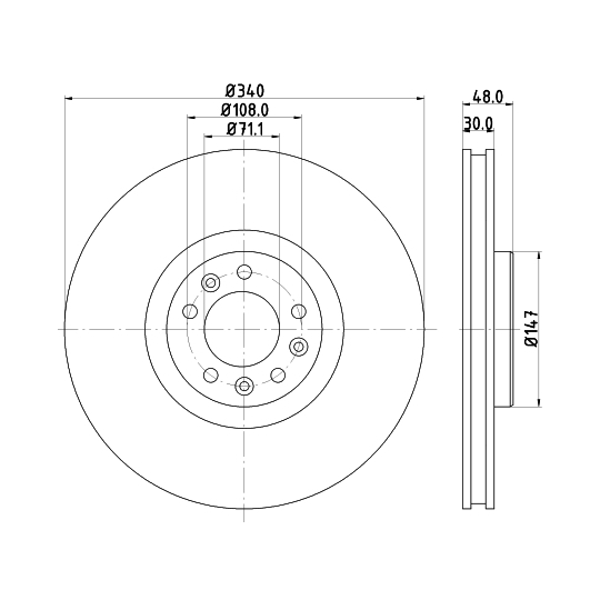 8DD 355 119-651 - Brake Disc 