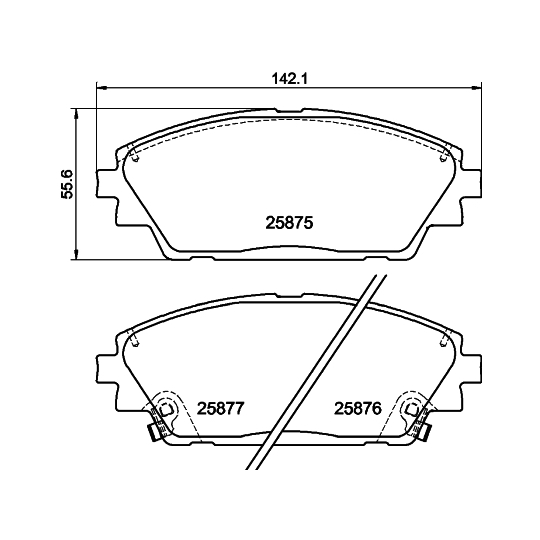 8DB 355 021-421 - Brake Pad Set, disc brake 