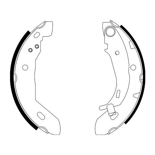 8DB 355 002-251 - Brake Shoe Set 