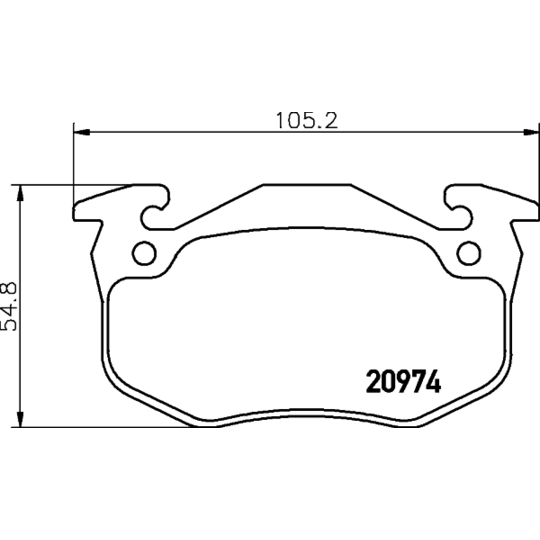 8DB 355 018-951 - Brake Pad Set, disc brake 