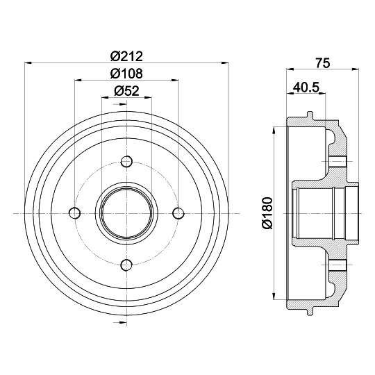 8DT 355 301-311 - Brake Drum 