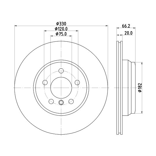 8DD 355 129-641 - Brake Disc 