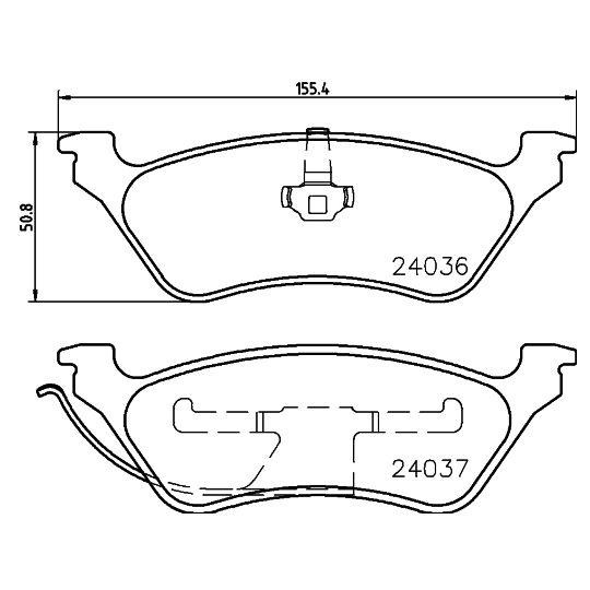 8DB 355 023-111 - Brake Pad Set, disc brake 