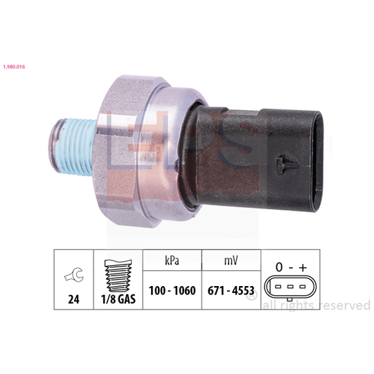 1.980.016 - Sender Unit, oil pressure 