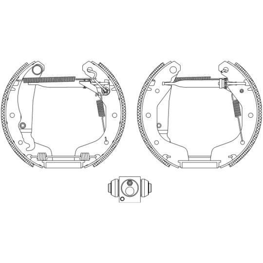 8DB 355 004-191 - Brake Shoe Set 