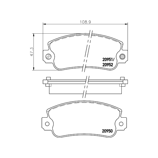 8DB 355 007-121 - Piduriklotsi komplekt,ketaspidur 