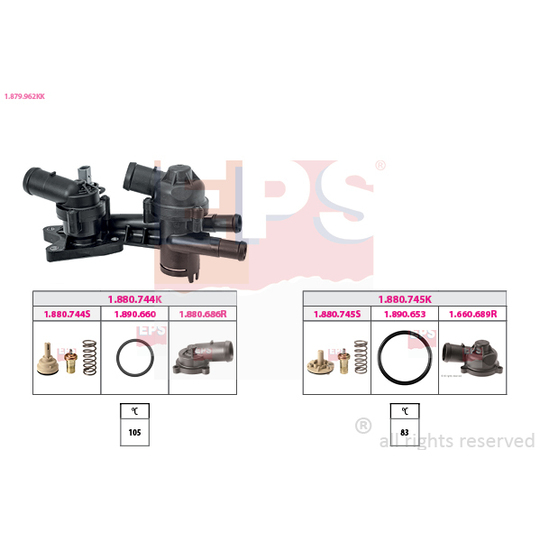 1.879.962KK - Thermostat, coolant 