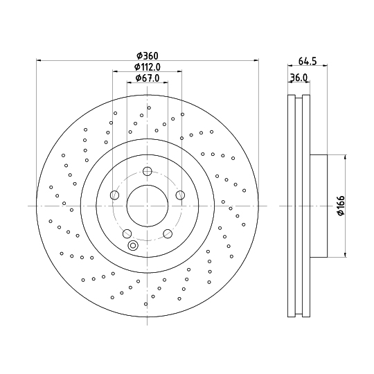 8DD 355 127-961 - Brake Disc 