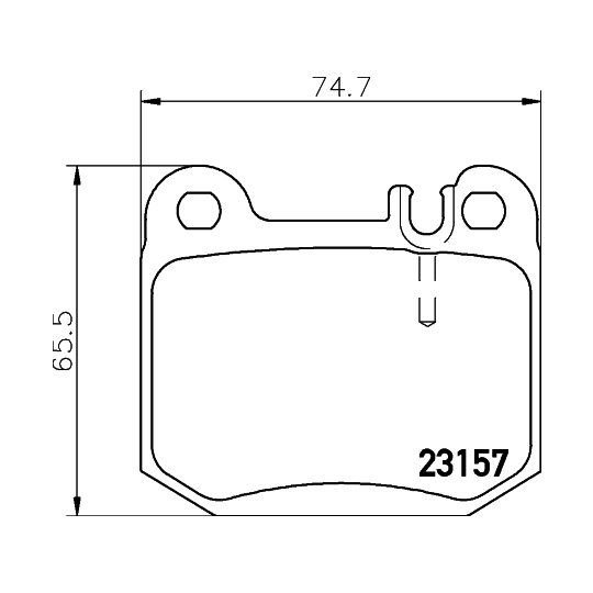 8DB 355 008-831 - Brake Pad Set, disc brake 