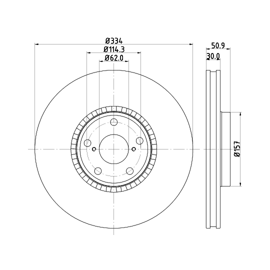 8DD 355 129-831 - Bromsskiva 