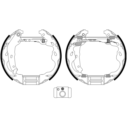 8DB 355 022-471 - Brake Shoe Set 