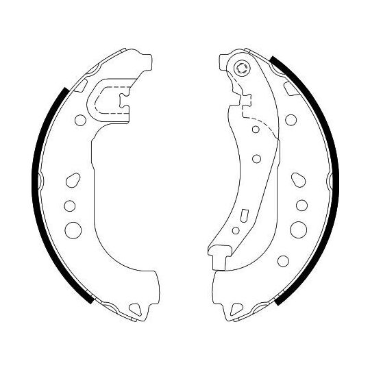 8DB 355 022-281 - Brake Shoe Set 