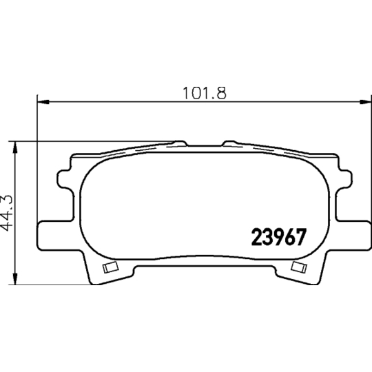 8DB 355 010-621 - Brake Pad Set, disc brake 