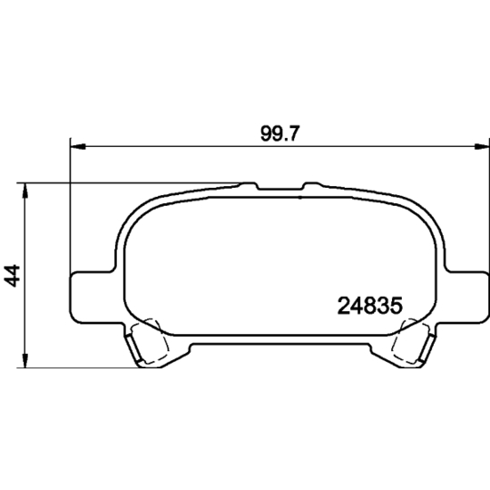 8DB 355 014-751 - Piduriklotsi komplekt,ketaspidur 