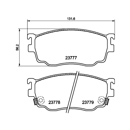 8DB 355 011-561 - Piduriklotsi komplekt,ketaspidur 