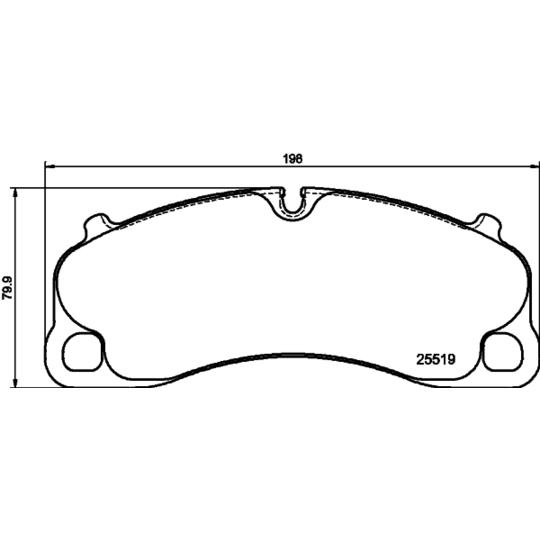 8DB 355 039-991 - Brake Pad Set, disc brake 