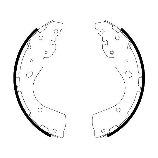 8DB 355 022-241 - Brake Shoe Set 