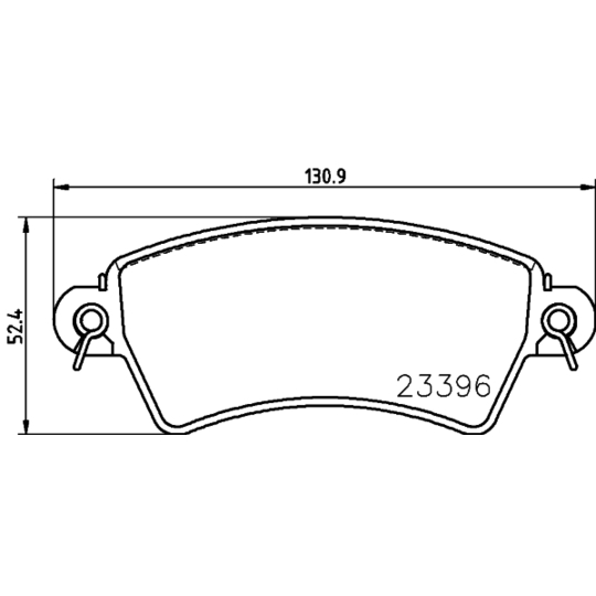 8DB 355 019-341 - Brake Pad Set, disc brake 